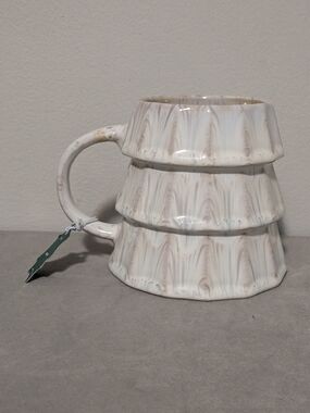 Merry & Bright Christmas Tree Coffee Cup Mug NWT